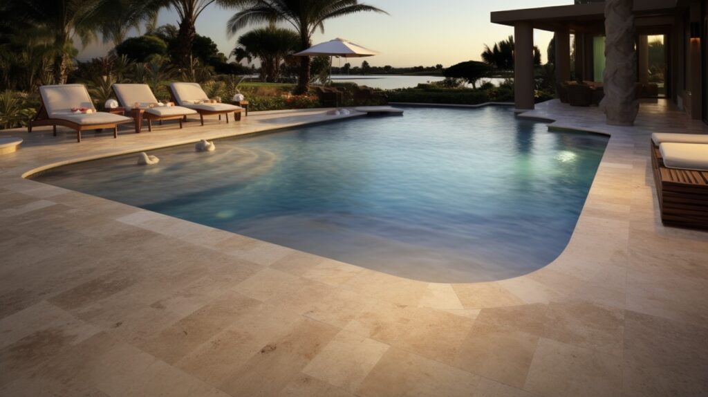 Limestone vs Travertine Pool Deck